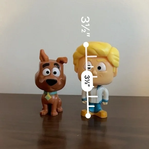 SOLD- Scooby-Doo FRED  And SCOOBY-DOO Bobble Head Toys From 2021 McDonalds - Picture 8 of 8